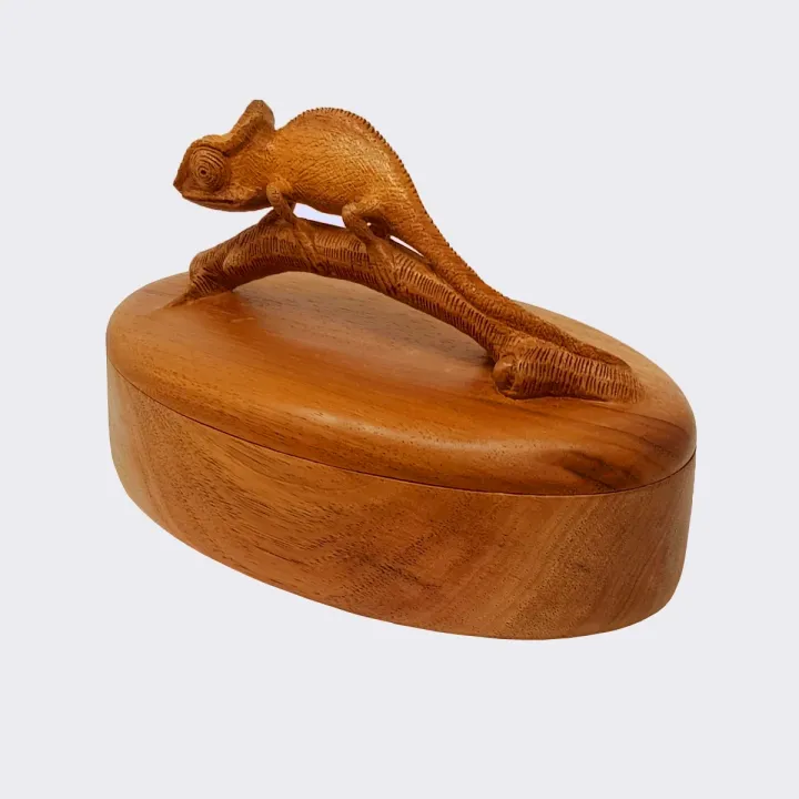 Close up view of the box