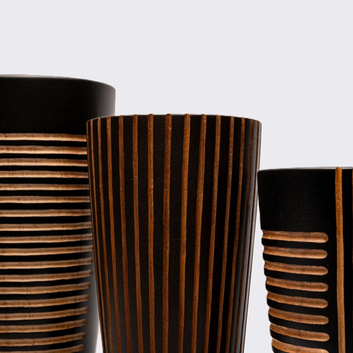 studio shoot of the set of the Vase