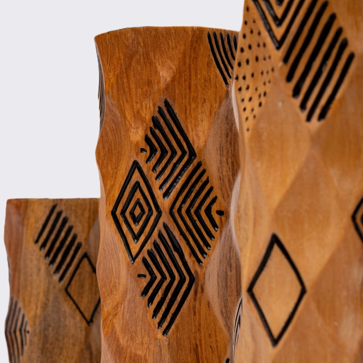 Studio solo shoot of the candle holders