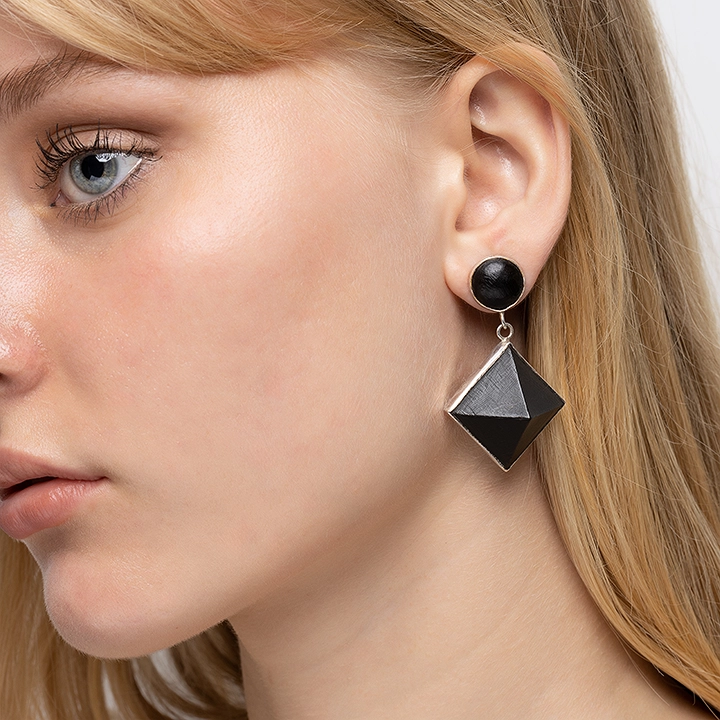 Studio shoot of the earrings 