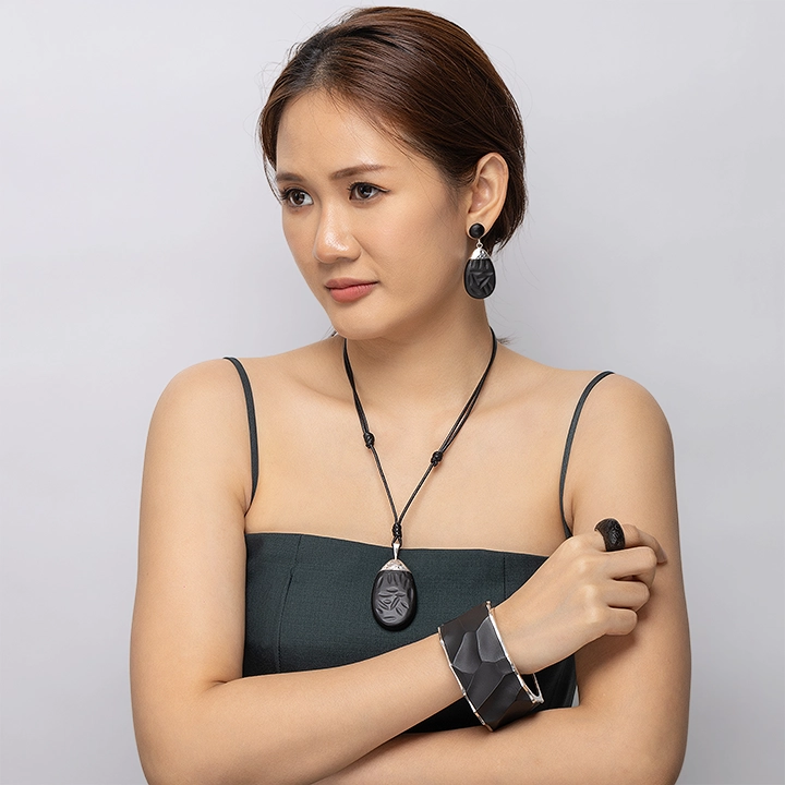 Studio shoot of the necklaces 