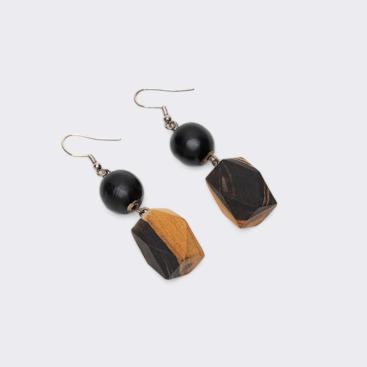 Studio shoot of the earrings