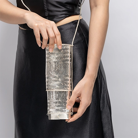 handwoven-silver-crossbody-cylinder-bag