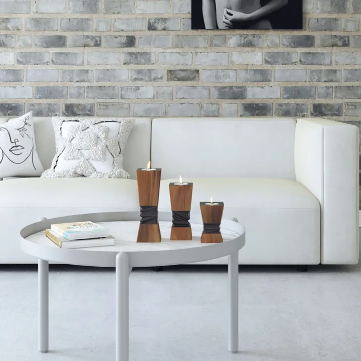 Studio solo shoot of the candle holders