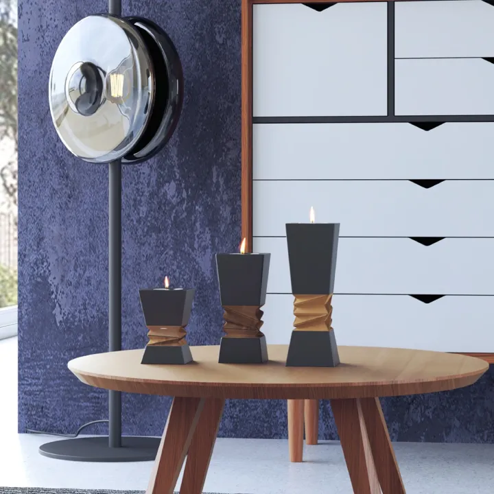 Image showcasing the candle holders in use