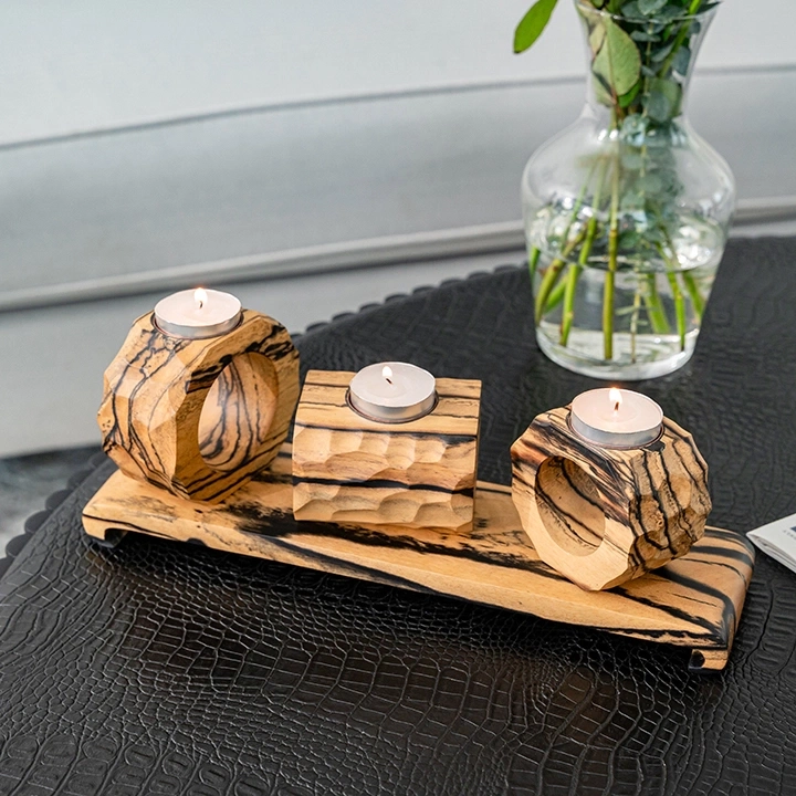 Image showcasing the candle holder in use.