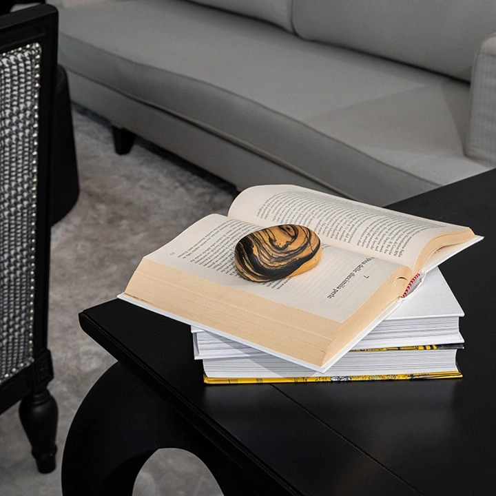 Image showcasing the paperweight in use.