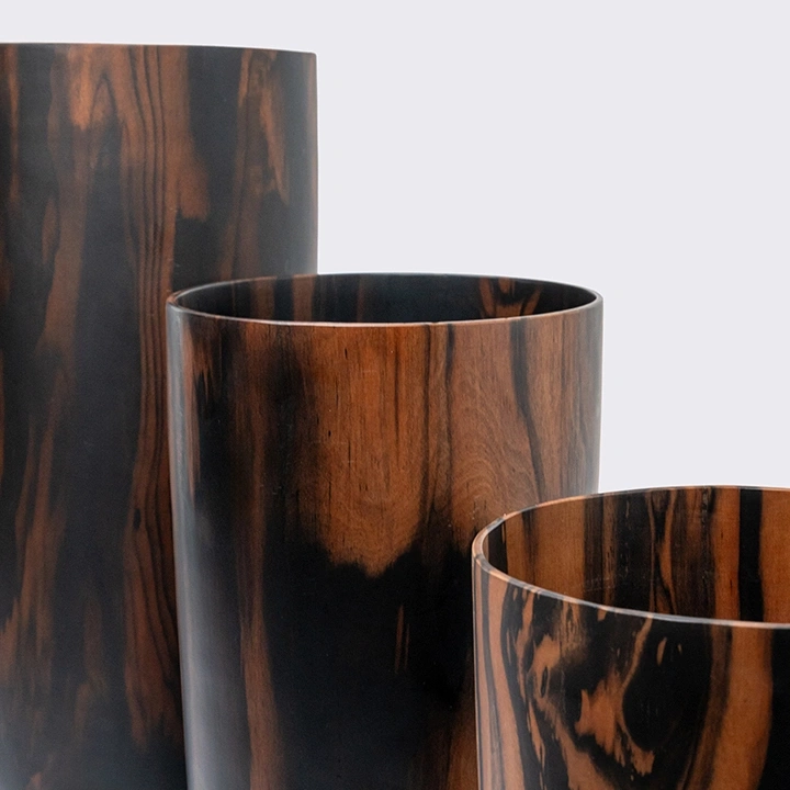 Close-up view of the vase's details.