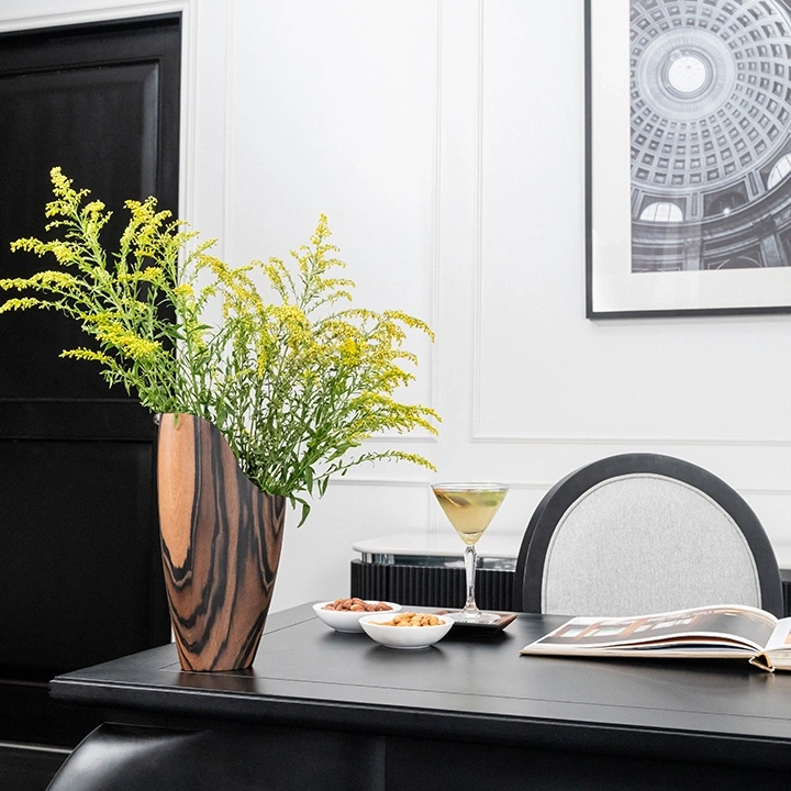 Studio shot of the vase