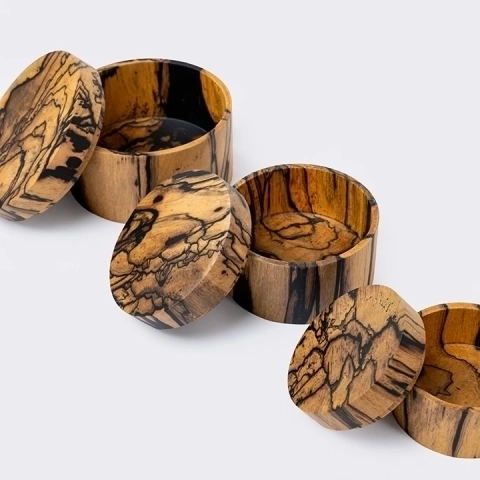 Close-up view of the box's details.