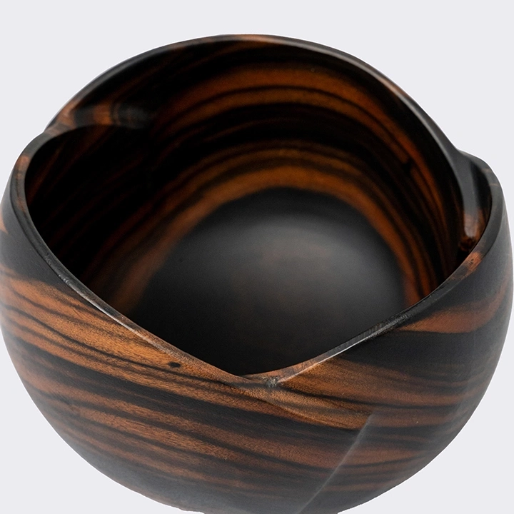 Close-up view of the bowls' details.