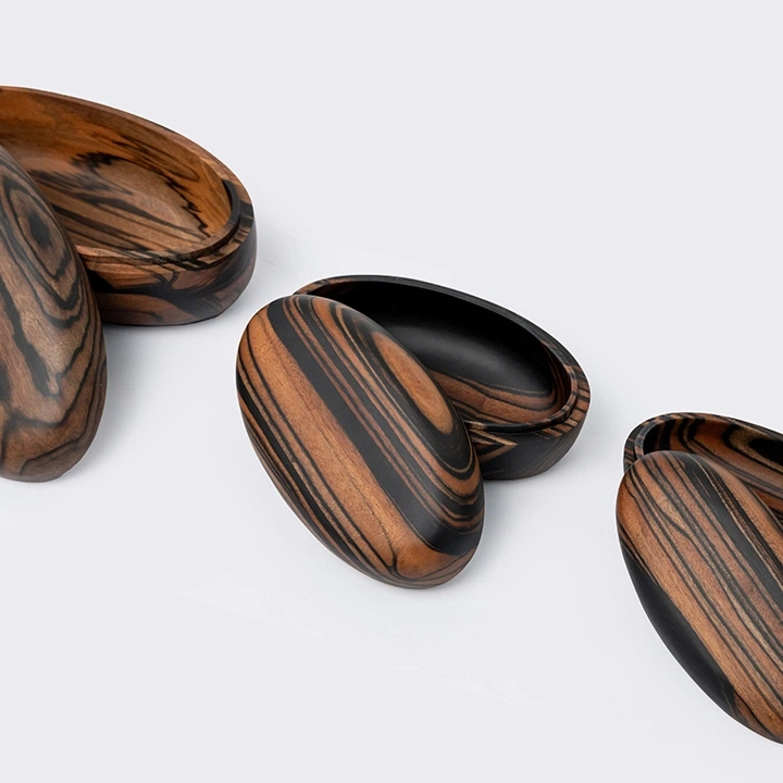 Close-up view of the box's details.