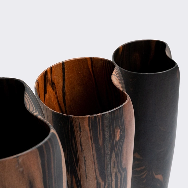 Close-up view of the vase's details.