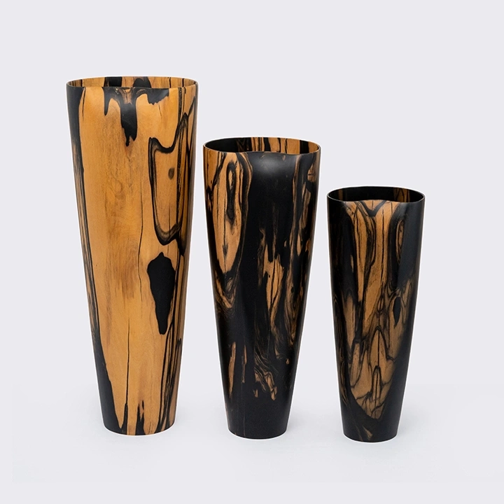 Studio shot featuring a set of vases