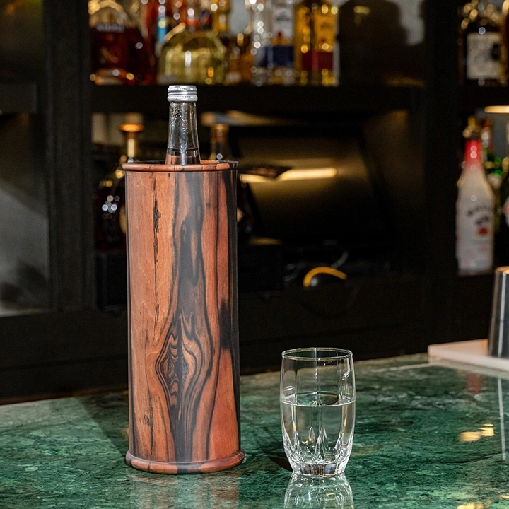 Rotating view highlighting the bottle holder's features