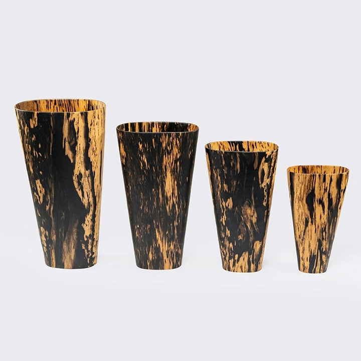 Studio shot featuring a set of vases