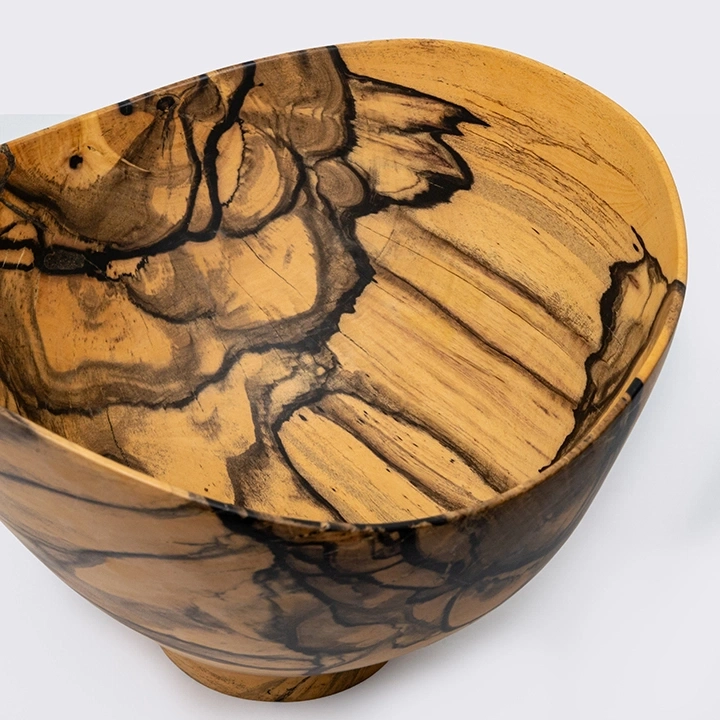 Close-up view of the bowls' details.