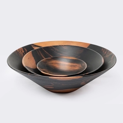 Studio shot featuring a set of bowls