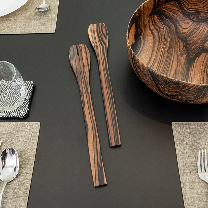 Image showcasing the spoon and fork in use.