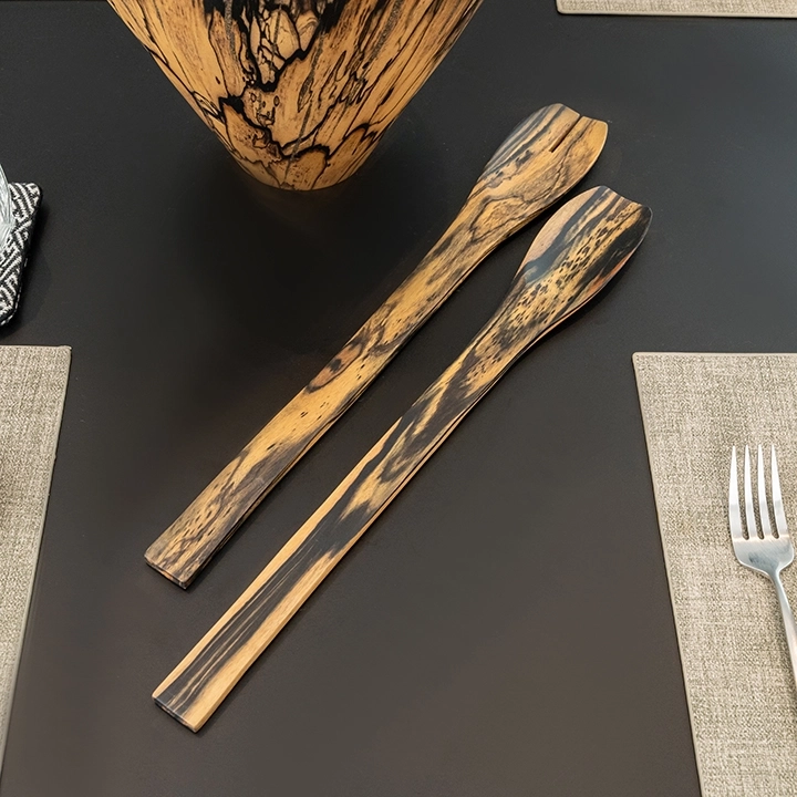 Image showcasing the spoon and fork in use.