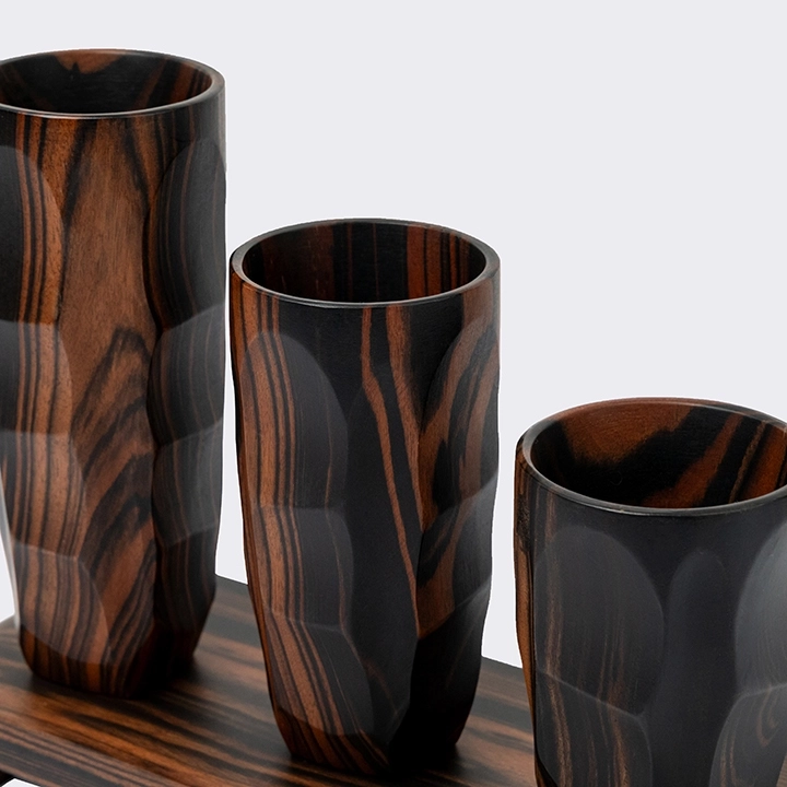 Rotating view highlighting the vase's features