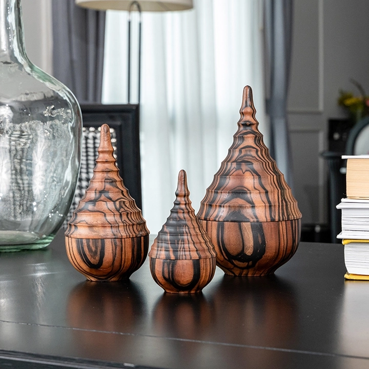 Picture in situ of the Conica boxes set of three