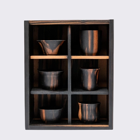 Studio Picture of differents sake cups 