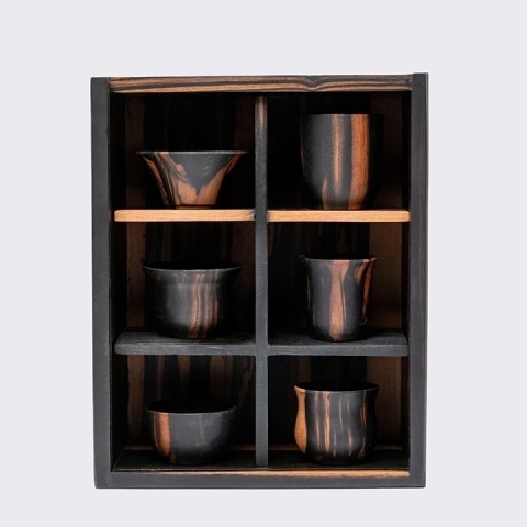 Studio Picture of differents sake cups 