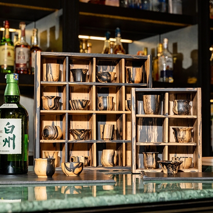 Studio Picture of differents sake cups 