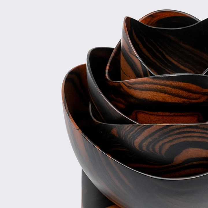 Detail studio picture of the lotus bowl