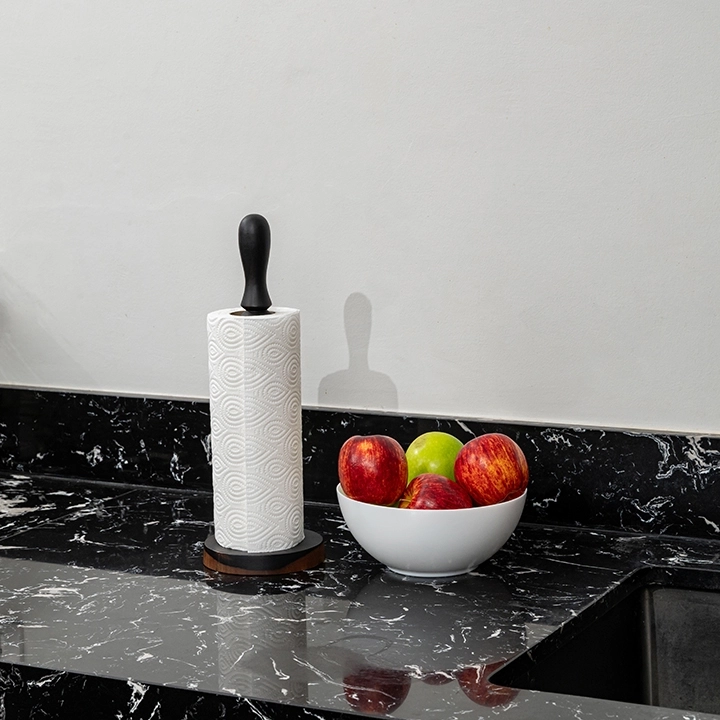 Rotating view highlighting the paper holder's features.