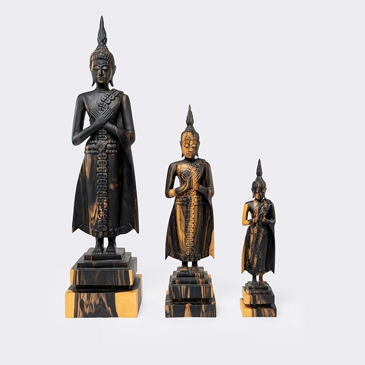  Image showcasing the Buddha sculpture in use.