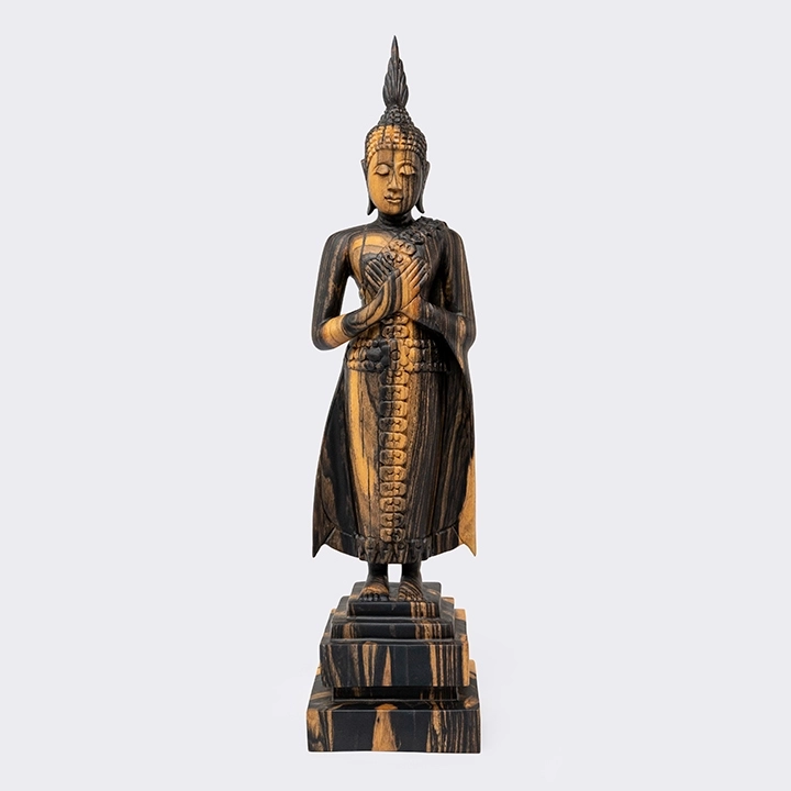  Image showcasing the Buddha sculpture in use.