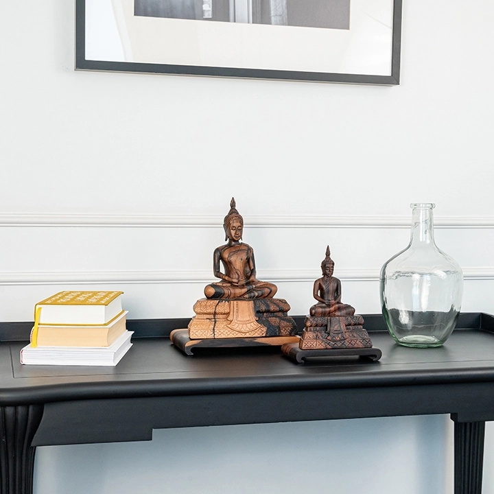 Image showcasing the Buddha 'sculpture  in use.