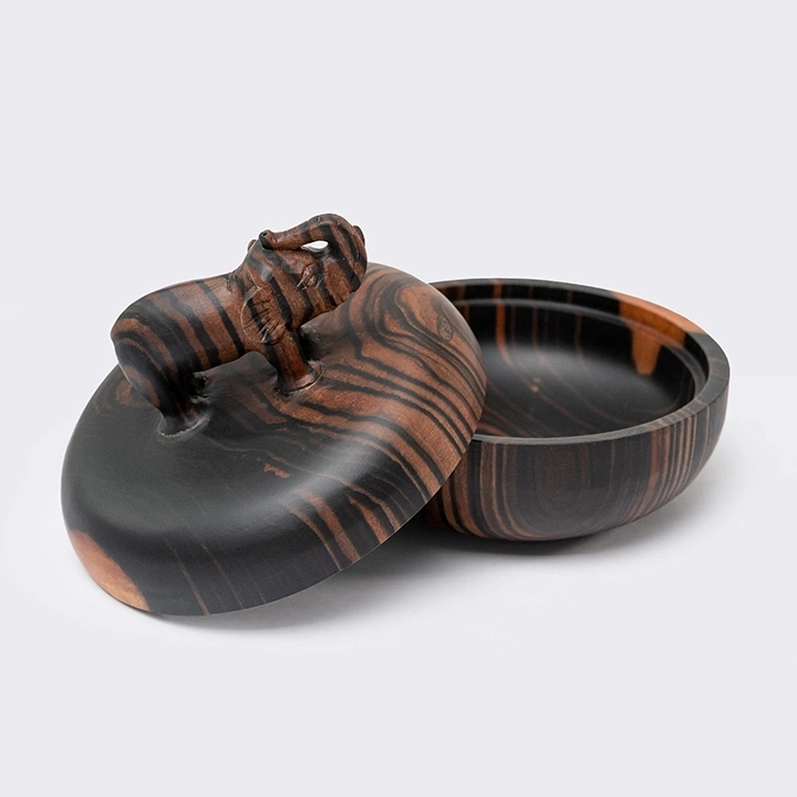 Close-up view of the box's details.