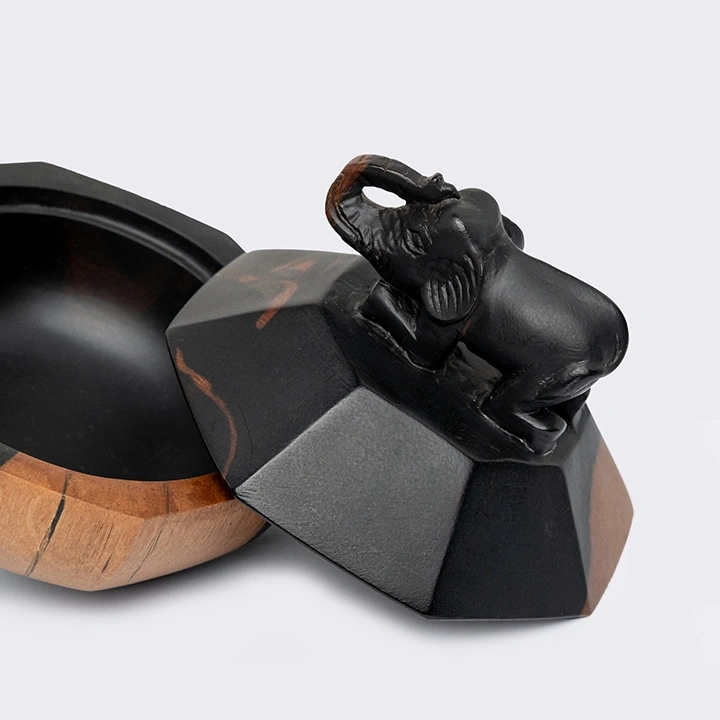 Close-up view of the box's details.