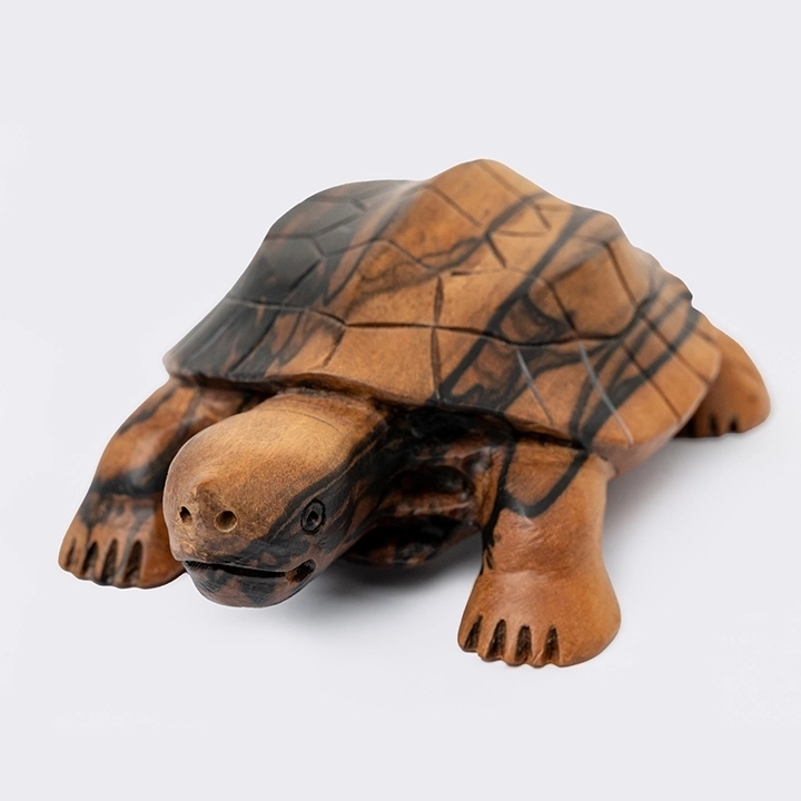 Close-up view of the sculpture's details