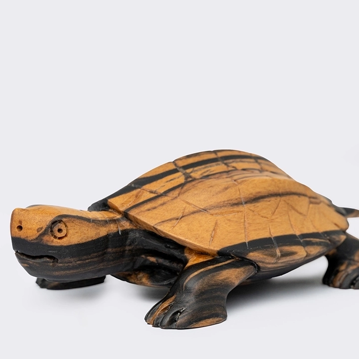 Close-up view of the sculpture's details