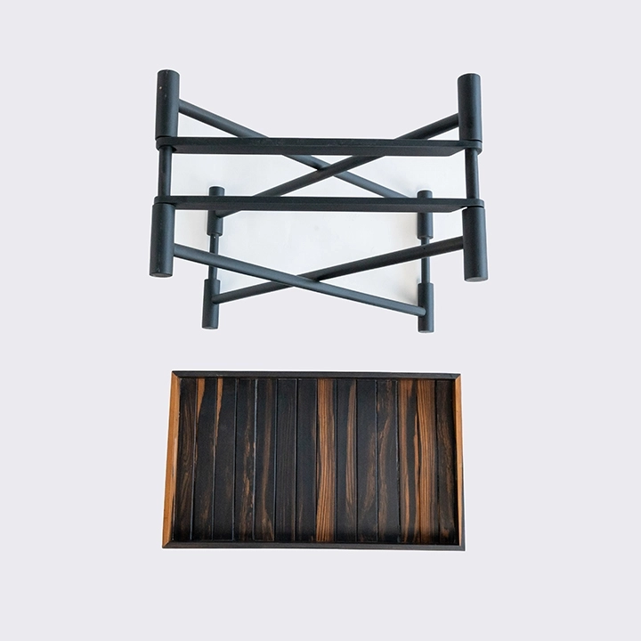 Detail studio picture of the Buttler's Tray with Foldable Stand 