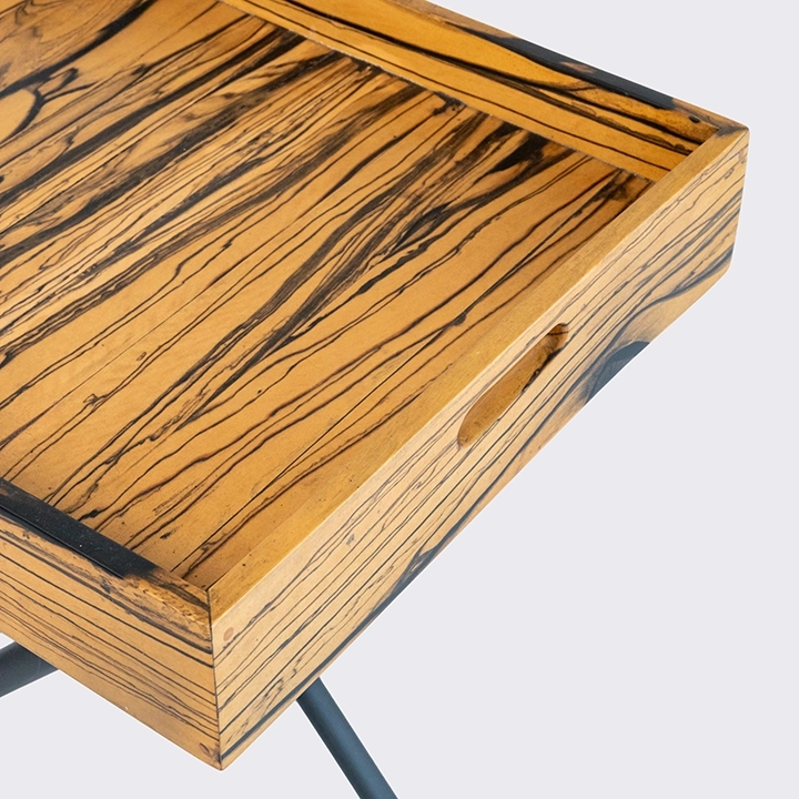 Detail studio picture of the Buttler's Tray with Foldable Stand 