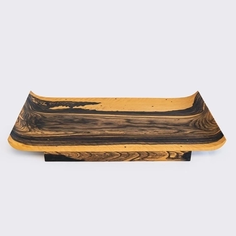 close-up view of the table