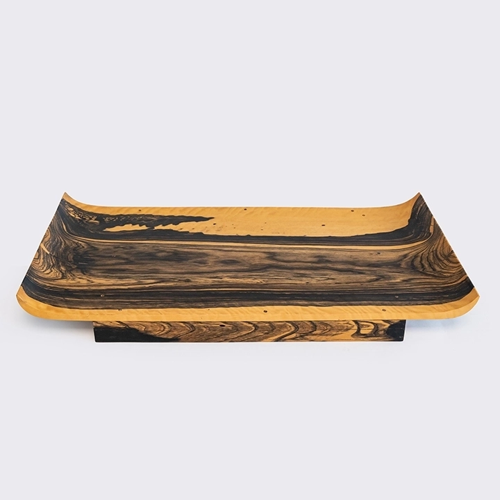 close-up view of the table