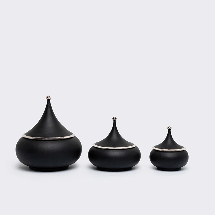 Studio shot featuring a set of boxes